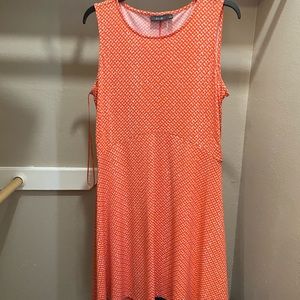 Large orange dress